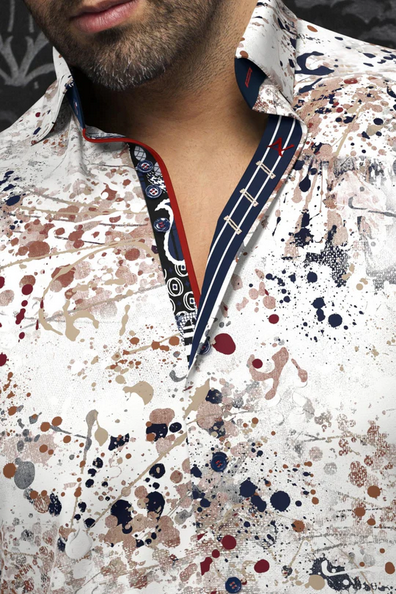 Au Noir Shirt | STAPELTON, Stone - Caswell's Fine Menswear