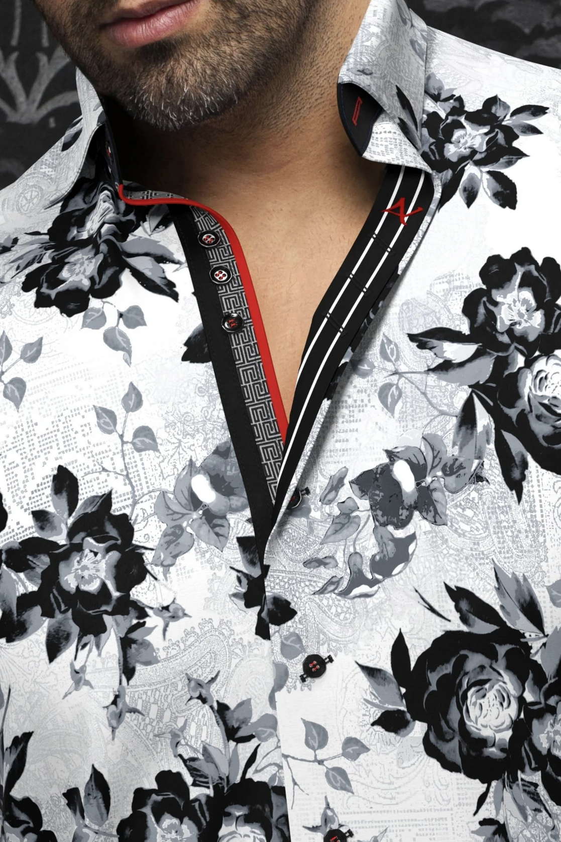 Au Noir Stretch Knit Shirt | MENOTTI, White - Caswell's Fine Menswear