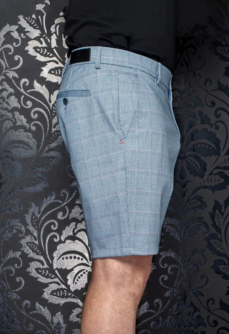 Au Noir Shorts | SOLARIS-ANDERSON, Light Blue - Caswell's Fine Menswear