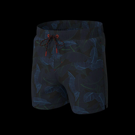 Au Noir Swim Suit | DORTONA, Black Green - Caswell's Fine Menswear