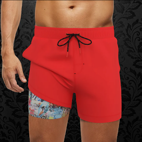 Au Noir Swimwear | SOLIDA, Red - Caswell's Fine Menswear
