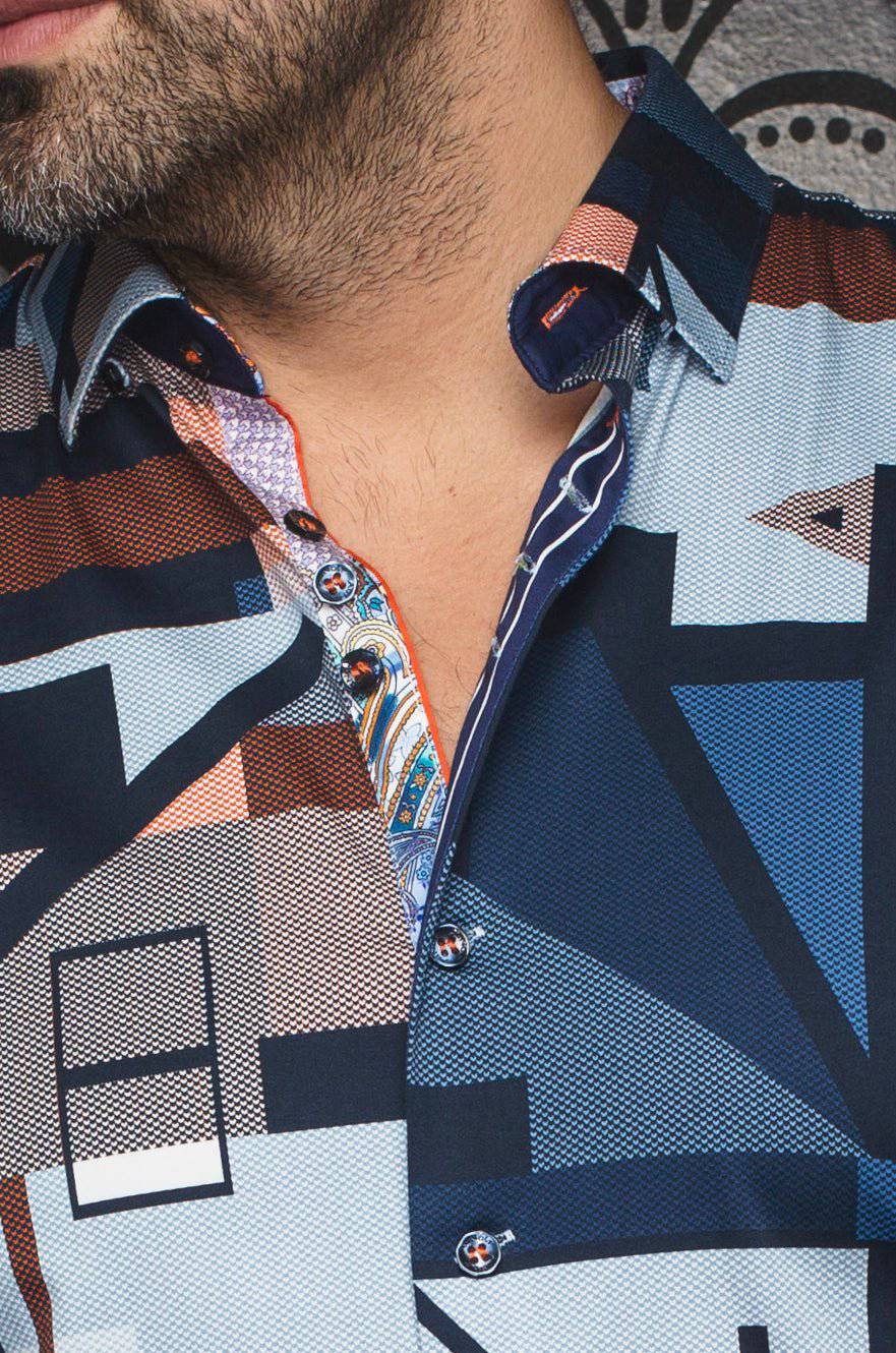 Au Noir Shirt | WAVERLY, Navy - Caswell's Fine Menswear
