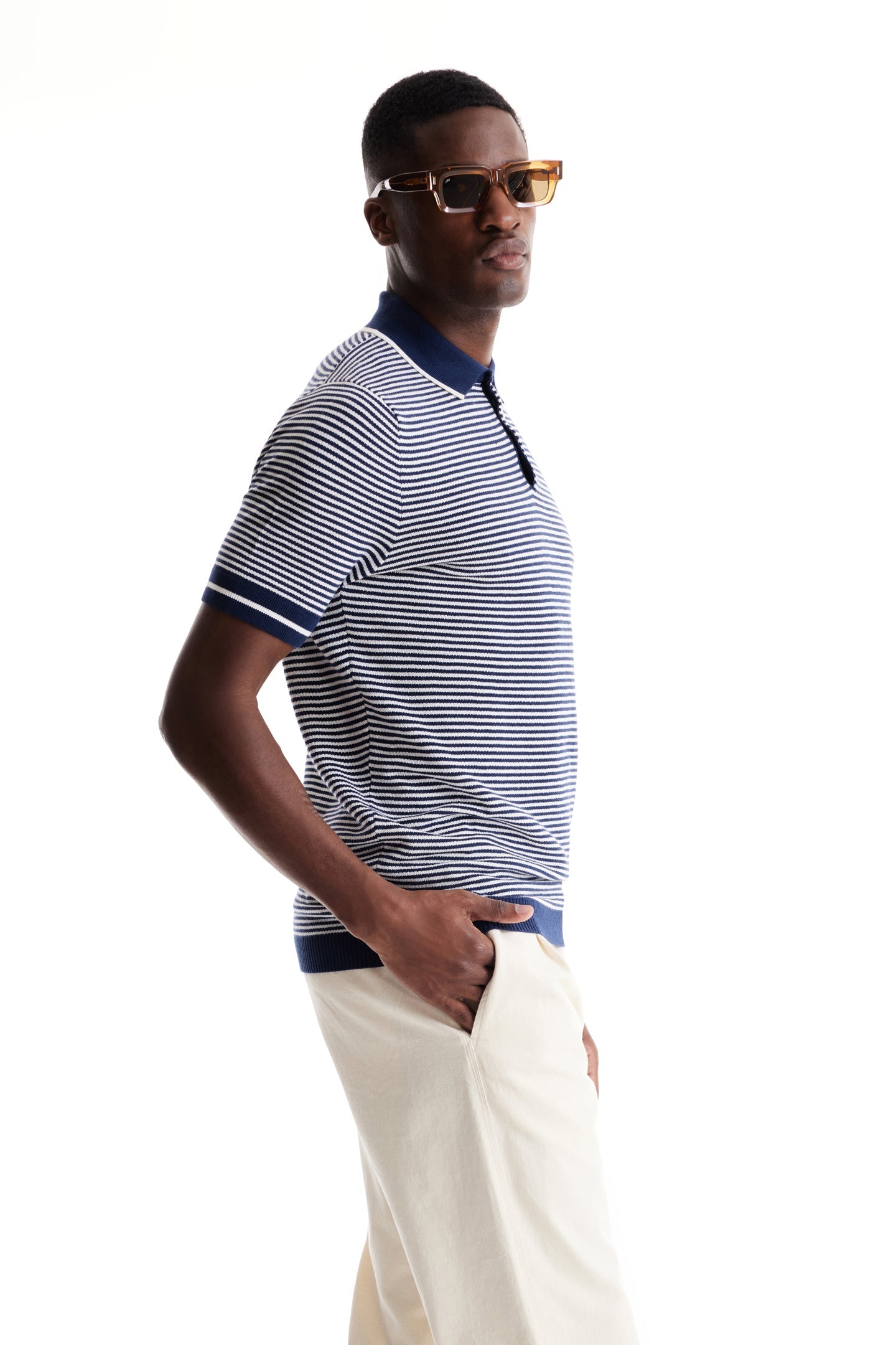 Navy / White
